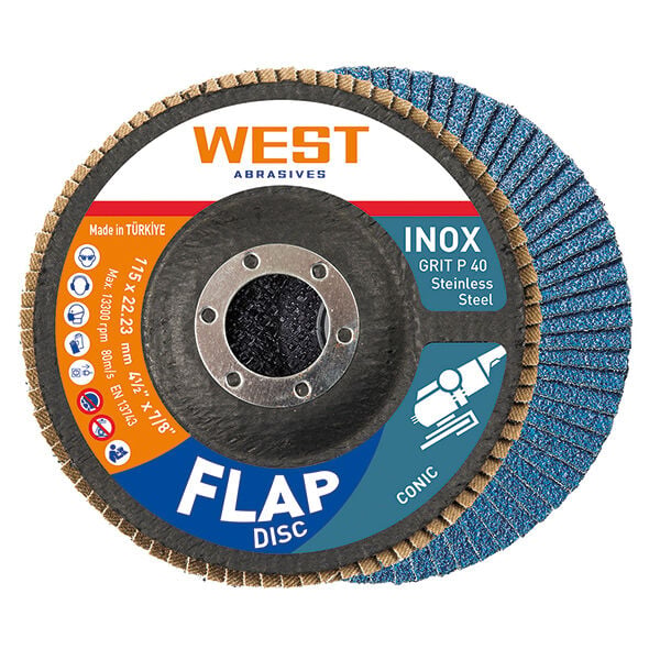 İnox %100 Zirkon Flap Disk